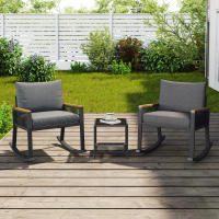 Conjunto de Exteriores de Hierro Set de Mesa de Jardín con Almohada y Retroco, Conjunto de Sofá de Vidrio con Cojín y Soporte de Espalda - details 0