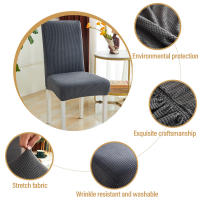 Funda elástica de forro Polar para silla, cubierta gruesa para taburete de Bar, Hotel y fiesta - details 2
