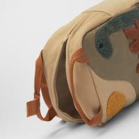 Mochila de Niños Bordada de Dinosaurio Bolsa de Escuela de Lona para Niños y Niñas - details 5