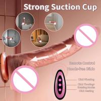 Consolador realista vibrador aplicación Control remoto inalámbrico calentado retráctil grande femenino masajeador vaginal juguetes sexuales para mujeres - details 4