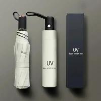 Paraguas plegable para hombre y mujer, protección solar y lluvia, doble protección solar automática, protección UV, sombrilla - details 1