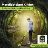 Detector de Metal Profesional Portátil Buscador de Oro Ajustable Equipo Impermeable para Niños - details 5