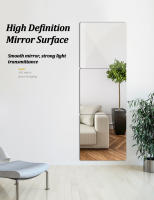 Espejo acrílico autoadhesivo para pared, pegatina para decoración del hogar, sala de estar, baño, 4 piezas - details 0
