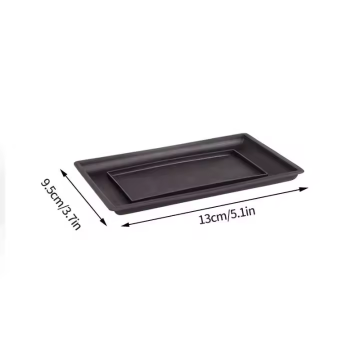 Tren simular planta jugosa bonsai plástico ETA, jardín exterior PAISE bandeja cuadrada ETA - 1