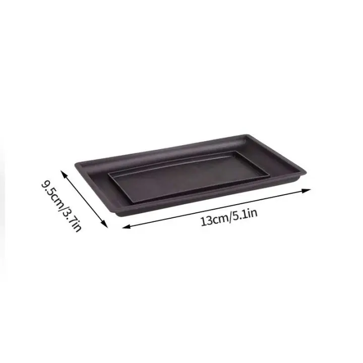 Tren simular planta jugosa bonsai plástico ETA, jardín exterior PAISE bandeja cuadrada ETA - 1