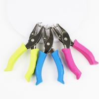 Perforadora de un solo orificio de 3/6mm, Mini perforadora de papel portátil con mango de goma, antideslizante, 3 colores disponibles, 2 uds. - details 5
