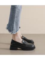 Mocasines de Suela Gruesa para Mujer Zapatos de Cuero Retro de Primavera 2025 - details 5