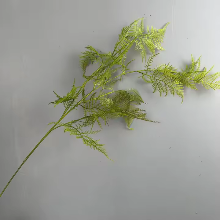 Grandes ramas de plantas de helecho artificiales, tacto Real, hojas de helecho de Boston hechas a mano, helecho de espárragos artificiales realistas elegantes - 1