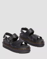 Dr. Martens Voss II Athena sandalias con correa de piel en NEGRO Unisex - details 2