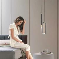 Lámpara de techo colgante con estilo, candelabro de cordón, decoración moderna para dormitorio y mesita de noche - details 4