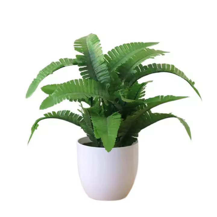 Plantas artificiales verdes bonsái para decoración del hogar, hierba de imitación realista en maceta, Scindapsus, suministros de fiesta, accesorios de fotografía - 1