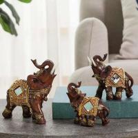 Estatua de adornos de resina de elefante, Feng Shui tradicional chino, artesanías de la suerte, muebles decorativos, decoraciones de escritorio para el hogar - details 0
