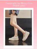 Suela de espuma de cuero pequeños zapatos blancos nueva plataforma de un pedal solo zapatos de las mujeres retro versátil mocasines - details 12