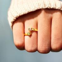 Anillo de piedras preciosas de moda para mujer, regalo de cumpleaños, regalo de vacaciones - details 3