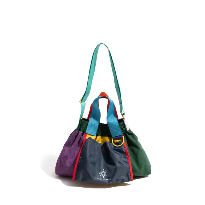 Bolsa de nubes de color arcoíris, tamaño pequeño, bolso para un solo hombro. - 1