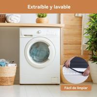 Colchón de Espuma viscoelástica Topper con memoria con Funda removible y lavable, 140 x 190 cm, 4 cm, Blanco - details 7