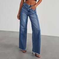 Pantalones vaqueros de cintura alta para mujer moda coreana Haruku Cowboy calidad R pantalones - details 2