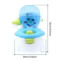 Orinal realista para niños, inodoro con soporte de papel, Mango antideslizante, inodoro de entrenamiento para bebés, orinal para niños - details 0