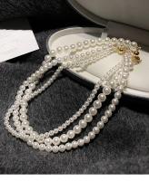 Elegante Collar de Cuentas con Hebilla Magnética de Perla Blanca Nueva Cadena de Clavícula para Mujeres Regalo de Joyería Distintivo - details 0