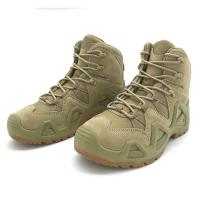 Botas tácticas, botas de combate, calzado de montañismo de exterior medio y alto, fuerzas especiales de campo, calzado de entrenamiento para el desierto - details 16