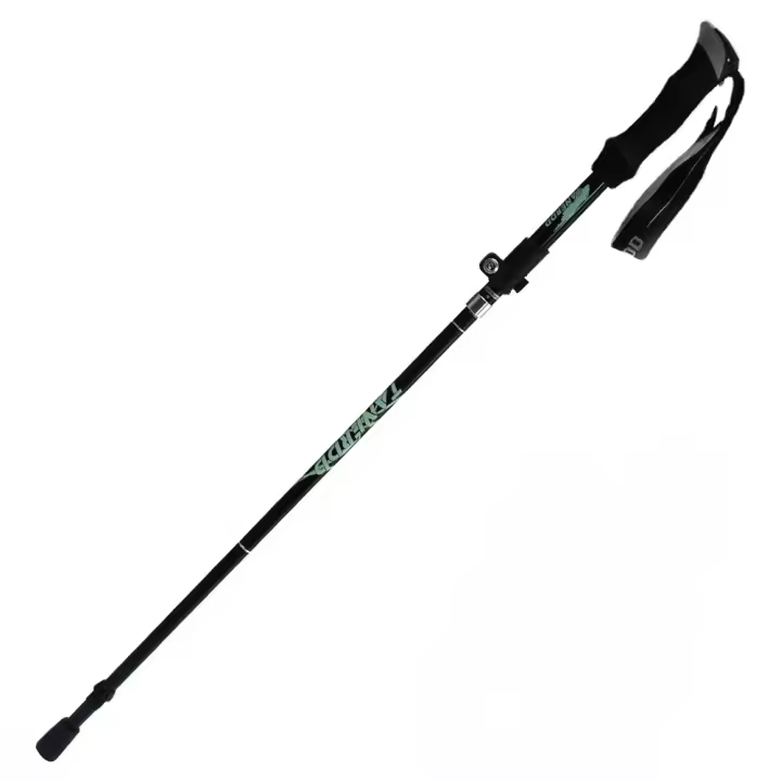 Bastón de Trekking plegable ligero y portátil de 5 secciones para senderismo y caminar, Ideal para caminar nórdico y ancianos - 1