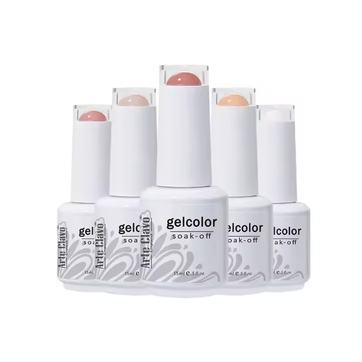 Arte Clavo-Kit de barniz en Gel para uñas, Set de esmaltes en Gel UV para uñas, Serie 5 colores, Set de capa superior, de 15ml botella de vidrio, nuevo 2022 - 1
