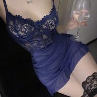 Conjunto erótico de sujetador con aros transparentes, lencería Sexy de hadas, camisón de encaje transparente para mujer, conjuntos de pijamas, camisón Sexy delicado - details 4
