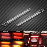 Luz indicadora de intermitente de freno para motocicleta, alforja fluida Led para Harley Touring Road, Electra Glide CVO Limited 14-22 - details 0