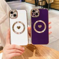 Funda de Teléfono Magsafe de Lujo con Recubrimiento Magnético y Corazón - details 7