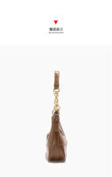 Nueva bolsa cuadrada pequeña de alta gama, portátil para viajeros versátiles de moda, con cadena para las axilas del hombro de las mujeres. - details 5