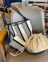 Bolso de Mujer de Lona a Rayas Bolso de Hombro Grande Capacidad Bolso Informal para las Axilas - details 3