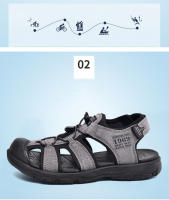 Sandalias de cuero de verano para hombre, zapatos de playa transpirables, cómodas sandalias suaves para caminar y senderismo, sandalias atléticas antideslizantes para exteriores - details 7