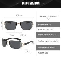 Gafas de Sol de Lujo Y2K Diseño Retro para Mujer Ideal para Acampar, Ciclismo, Pesca Sin Marco - details 13