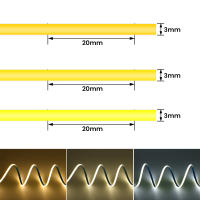 Tira de luces LED COB regulables lineales, 24V, 12V, 3mm, 384LED/M, cinta Flexible para decoración de habitación, 3000K, 4000K, 6000K, 1M, 3M, 5M - details 2
