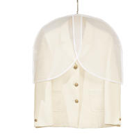 10 fundas de ropa de blancas, funda antipolvo transpirable translúcida para traje, protector de hombros para ropa - details 0