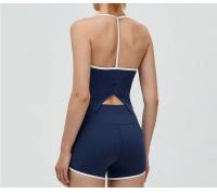 Pantalones cortos de Yoga para mujer, Shorts deportivos finos de cintura alta, mallas transpirables de secado rápido, ajustados, para entrenamiento y Fitness - details 13
