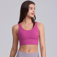 Hamidou-Sujetador de Yoga para mujer, Top corto de Fitness, sujetadores deportivos a prueba de golpes, gimnasio sin costuras, Sujetador deportivo de alto impacto, antisudor, Fitness, sin costuras - details 10