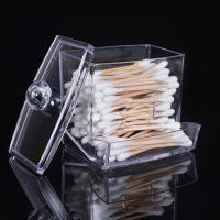 Recipiente de Almacenamiento de Bolas de Algodón con Tapa de Gran Capacidad en Acrílico Transparente para Baño Organizador de Maquillaje Dispensador - details 5