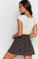 Falda corta con estampado Floral para mujer, falda de cintura alta con cremallera, color amarillo S, Verano - details 36