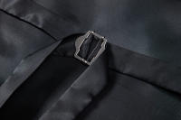 Chaleco de Dos Piezas de Moda para Hombres en Otoño Cuello en V, Tela de Poliéster, Traje a Cuadros de Colorido, Estilo Británico Casual Vintage Gentleman Leisure - details 23