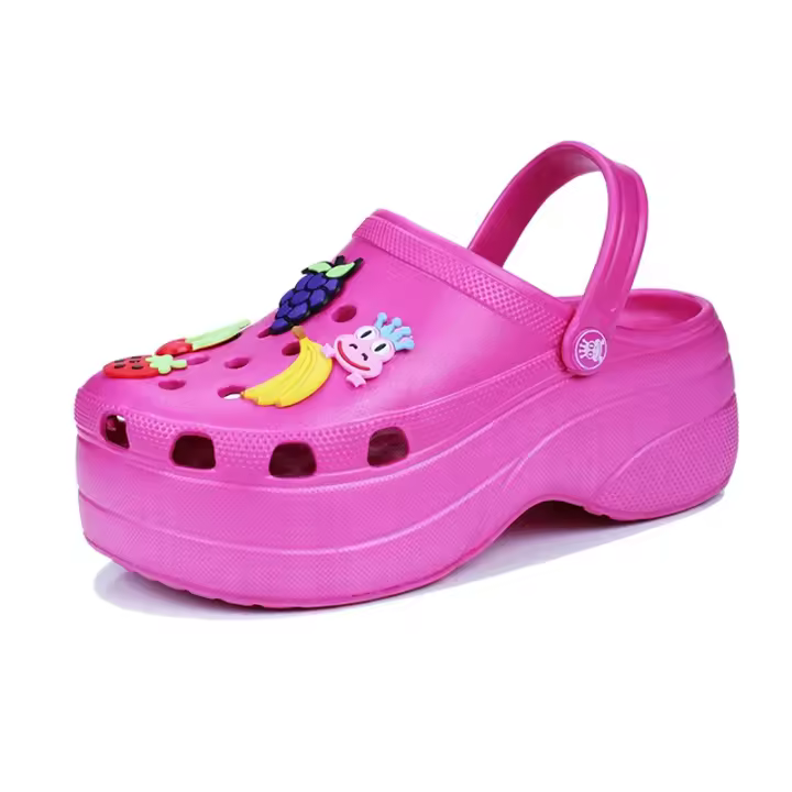 Sandalias clásicas para mujer, zapatillas de jardín rosas, zapatos de playa informales, sandalias de casa - 1