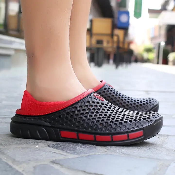 Zapatillas de Goma Resistentes a Abriciones para Hombres Zapatillas de Moda de Verano - 1