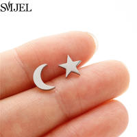 3Pcs Pendientes De Estrella Y Luna Pequeña En Acero Inoxidable Joyería Diaria Para Adolescentes Regalo De Cumpleaños Para Mujer Bijoux - details 11
