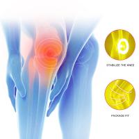 Knee Brace for Men Women Silicone Gel Spring Support Knee Pads Workout Meniscus Tear Joint Pain Relief Knee Sleeve - details 6