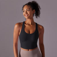 Chaleco de Yoga para Mujeres Top de Tanque de Color Sólido Ropa Interior Transpirable para Yoga, Gimnasio, Correr - details 31