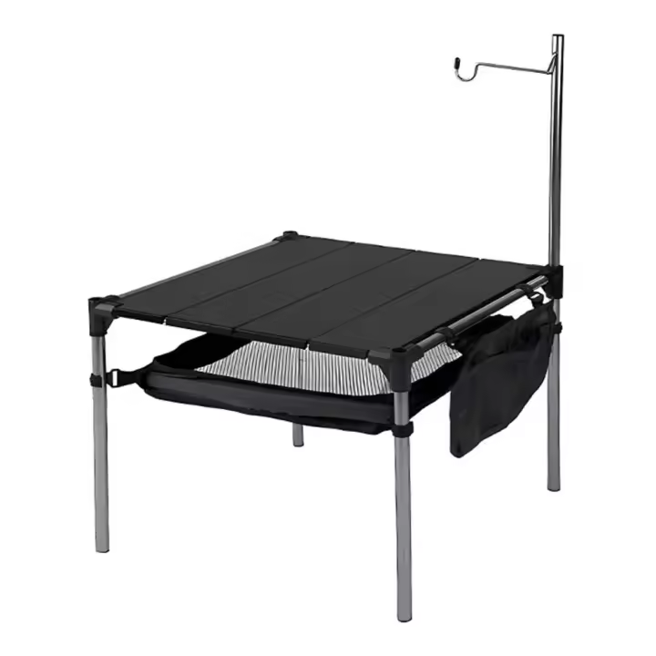 Mesa de barbacoa multifuncional ultraligera plegable de aleación de aluminio para acampar para Picnic Beach RV - 1