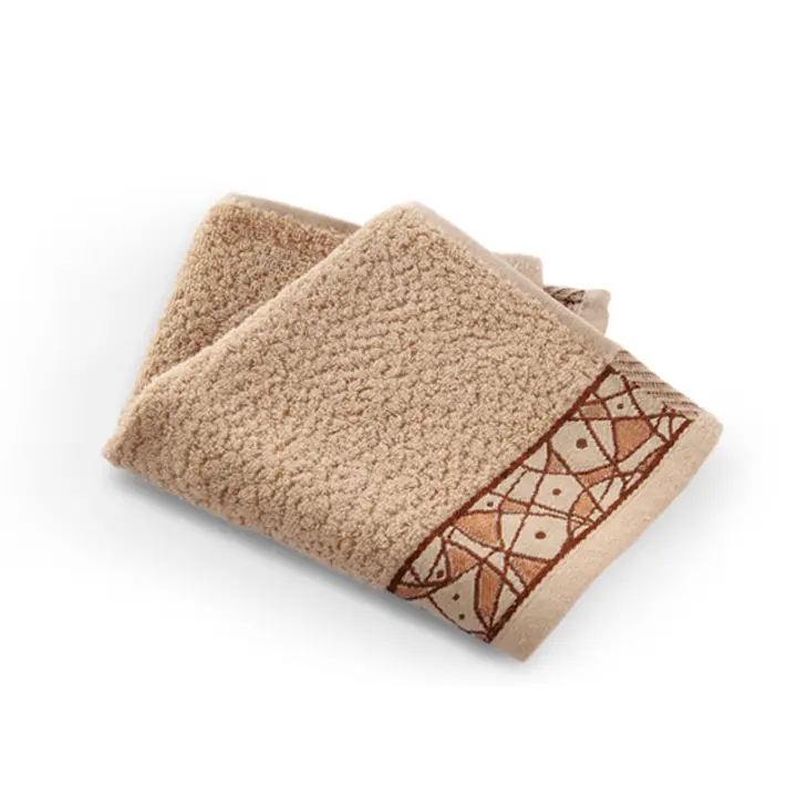 Toalla cuadrada de jacquard de algodón puro, toalla cuadrada de regalo de arte, toalla facial absorbente suave - 1