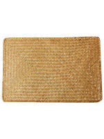 Tapete de lugar de algas marinas naturales, manteles individuales rectangulares de ratán tejidos a mano, tapete para taza de té de paja, agarradera, accesorios de vajilla de cocina - details 0