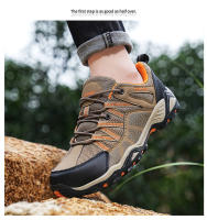 Zapatos de senderismo de marca para hombre, calzado de escalada de montaña transpirable, calzado de entrenamiento cómodo para exteriores, zapatillas deportivas antideslizantes para senderismo - details 15