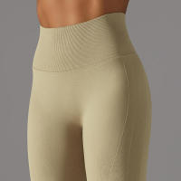 Leggings de yoga sin costuras para mujer, ropa deportiva de entrenamiento, pantalones deportivos de cintura alta - details 21